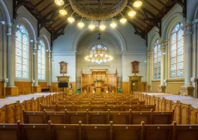 Interieurfotografie van de verborgen kerk in Deventer